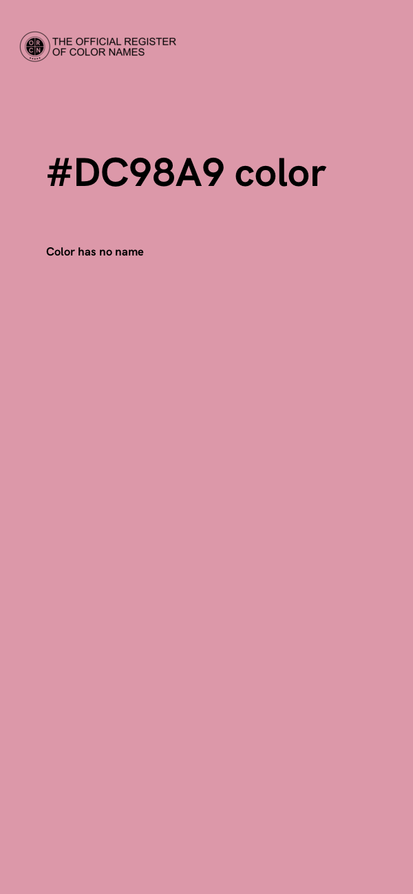 #DC98A9 color image