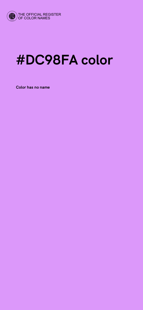 #DC98FA color image