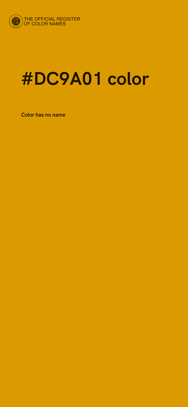 #DC9A01 color image