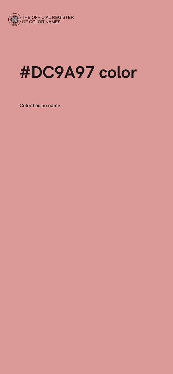 #DC9A97 color image