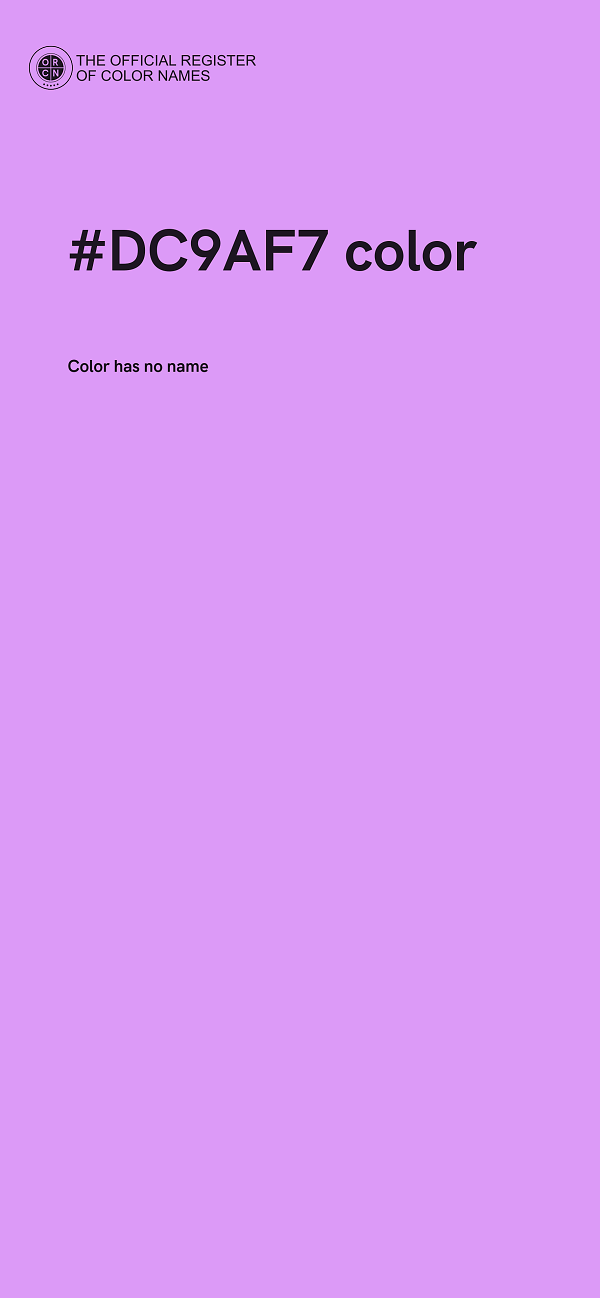 #DC9AF7 color image
