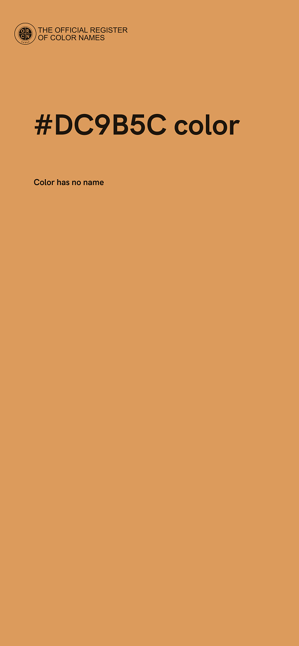 #DC9B5C color image