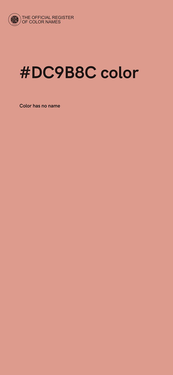 #DC9B8C color image