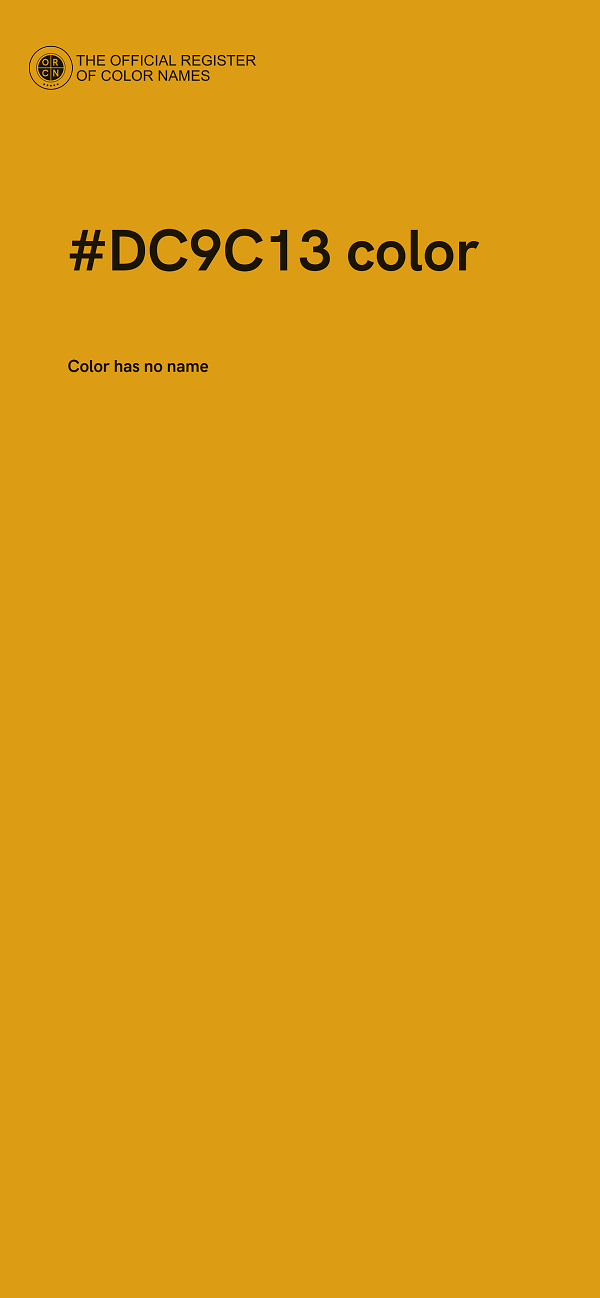#DC9C13 color image