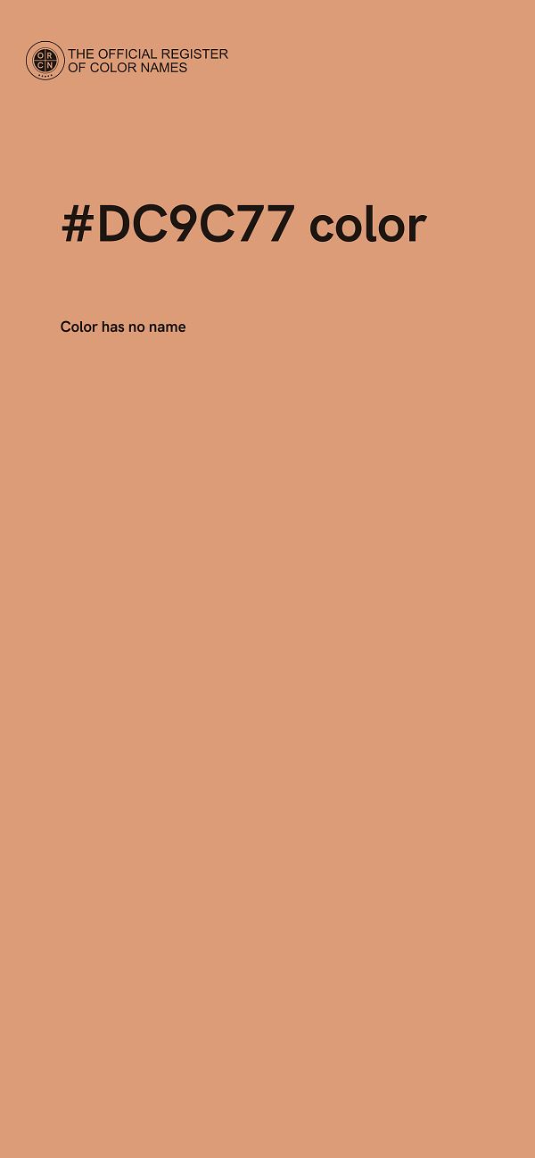 #DC9C77 color image