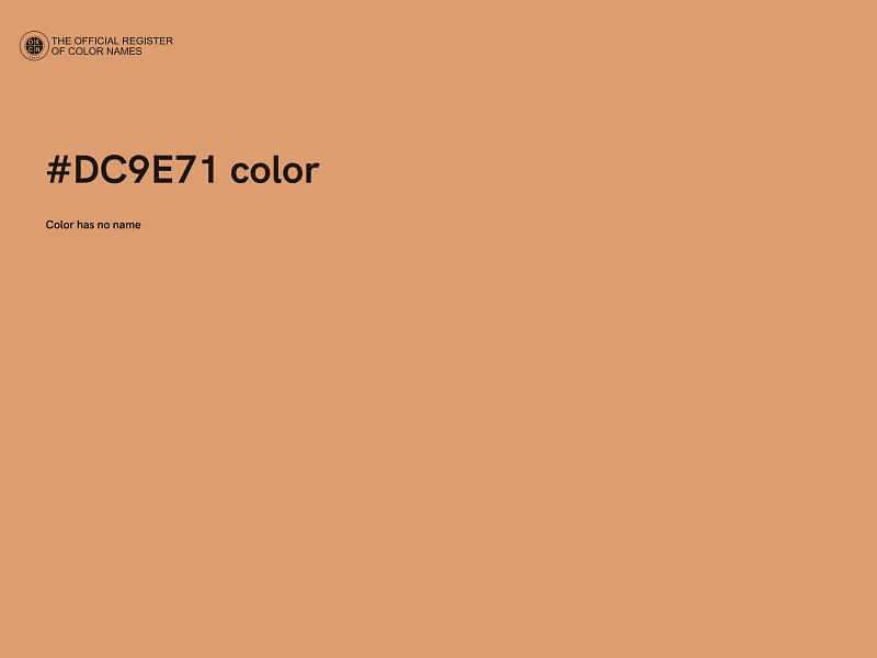 #DC9E71 color image