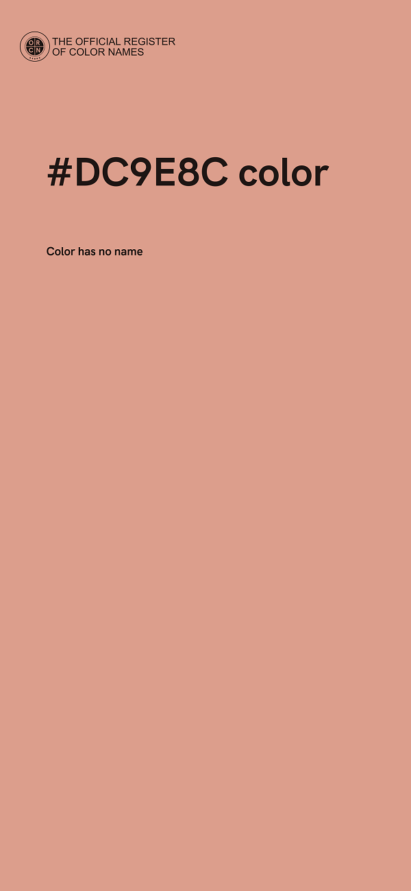 #DC9E8C color image
