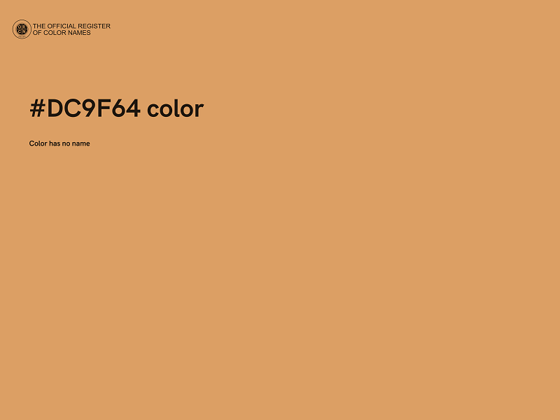 #DC9F64 color image