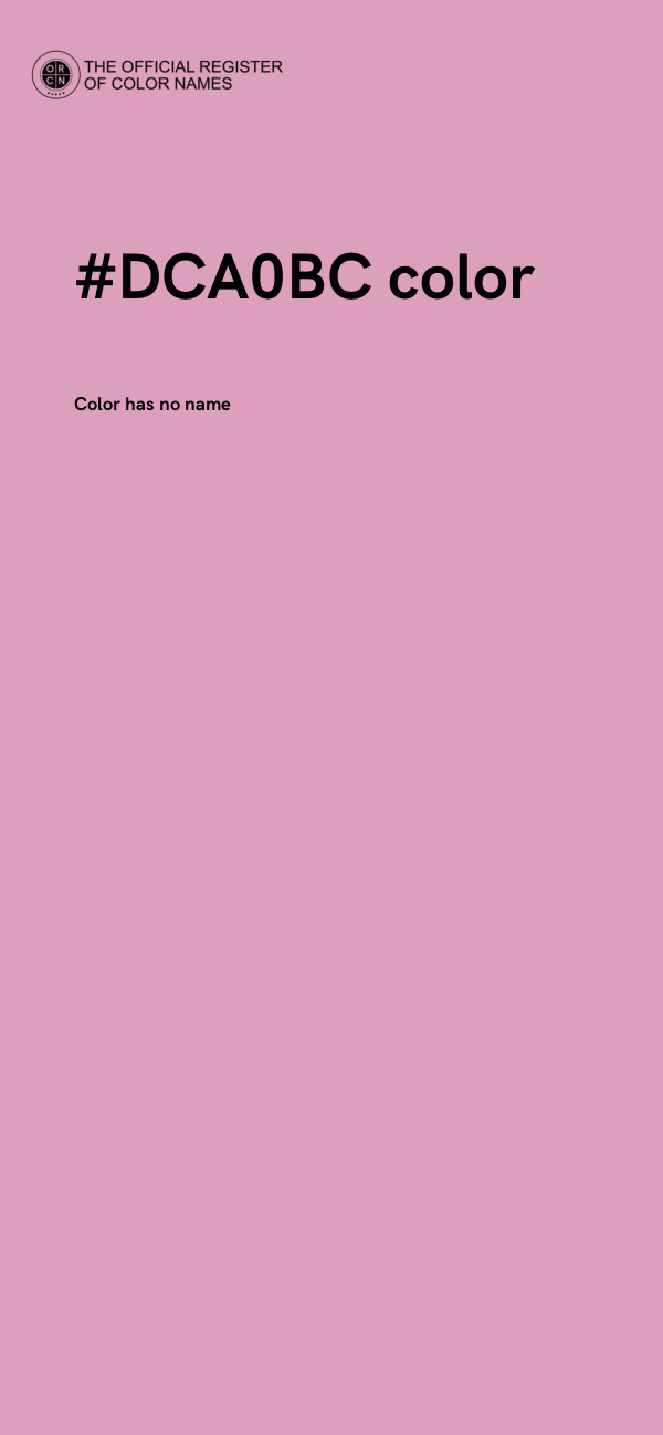 #DCA0BC color image
