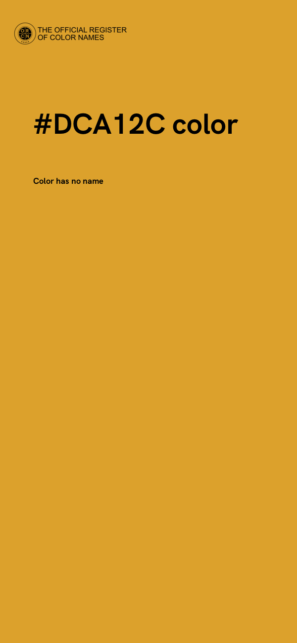 #DCA12C color image