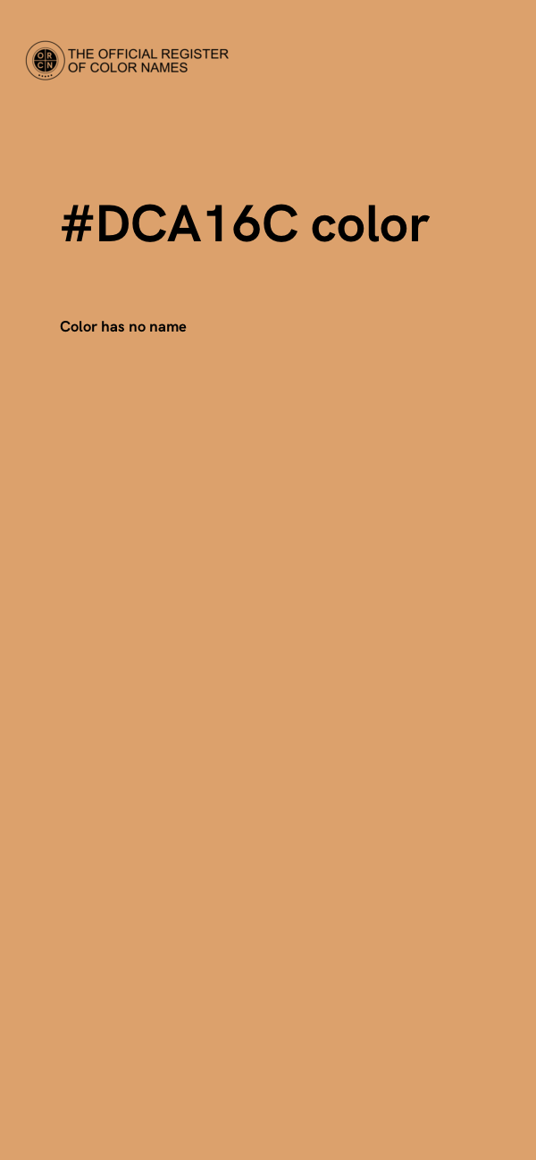 #DCA16C color image