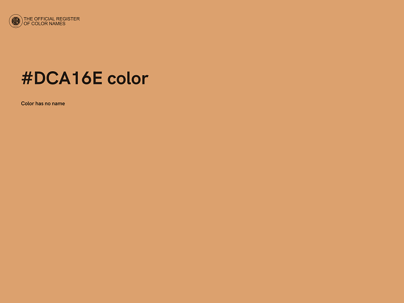 #DCA16E color image