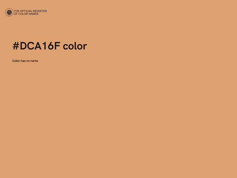 #DCA16F color image