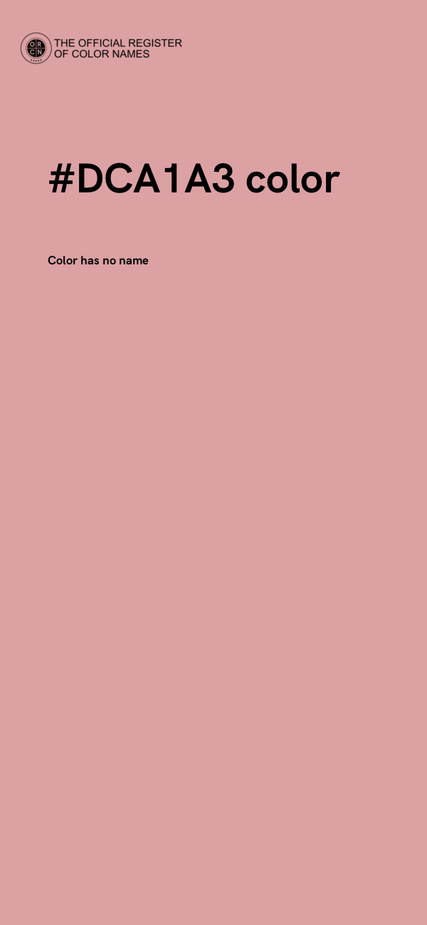 #DCA1A3 color image