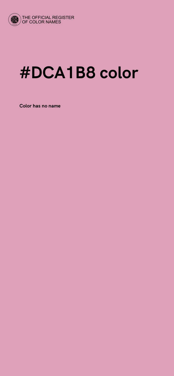 #DCA1B8 color image