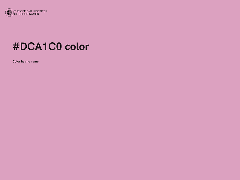 #DCA1C0 color image