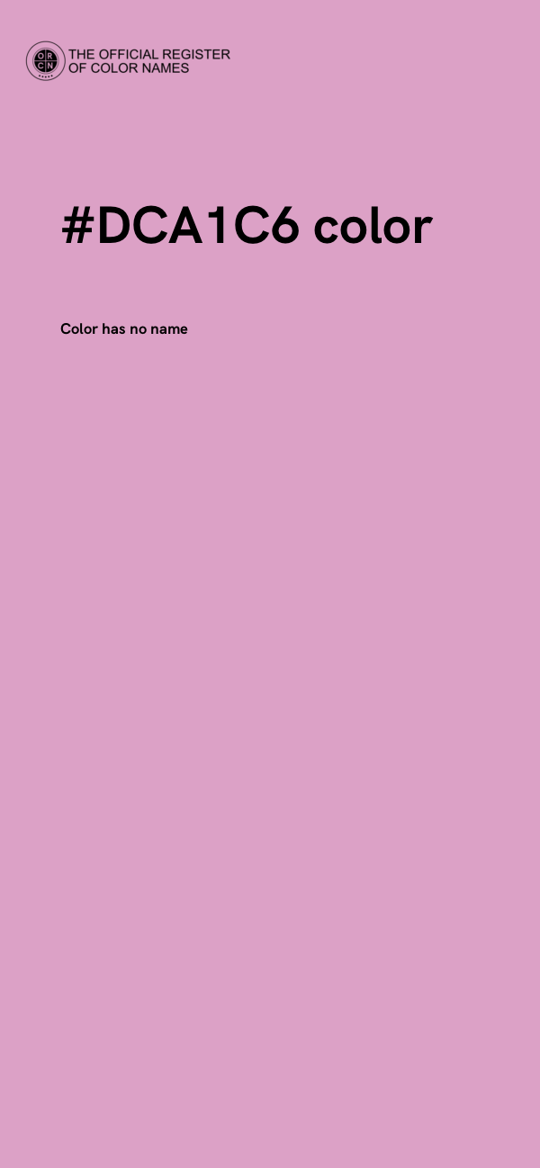 #DCA1C6 color image