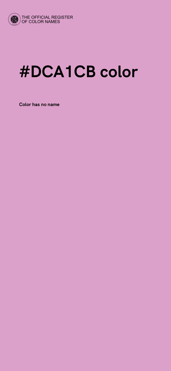 #DCA1CB color image