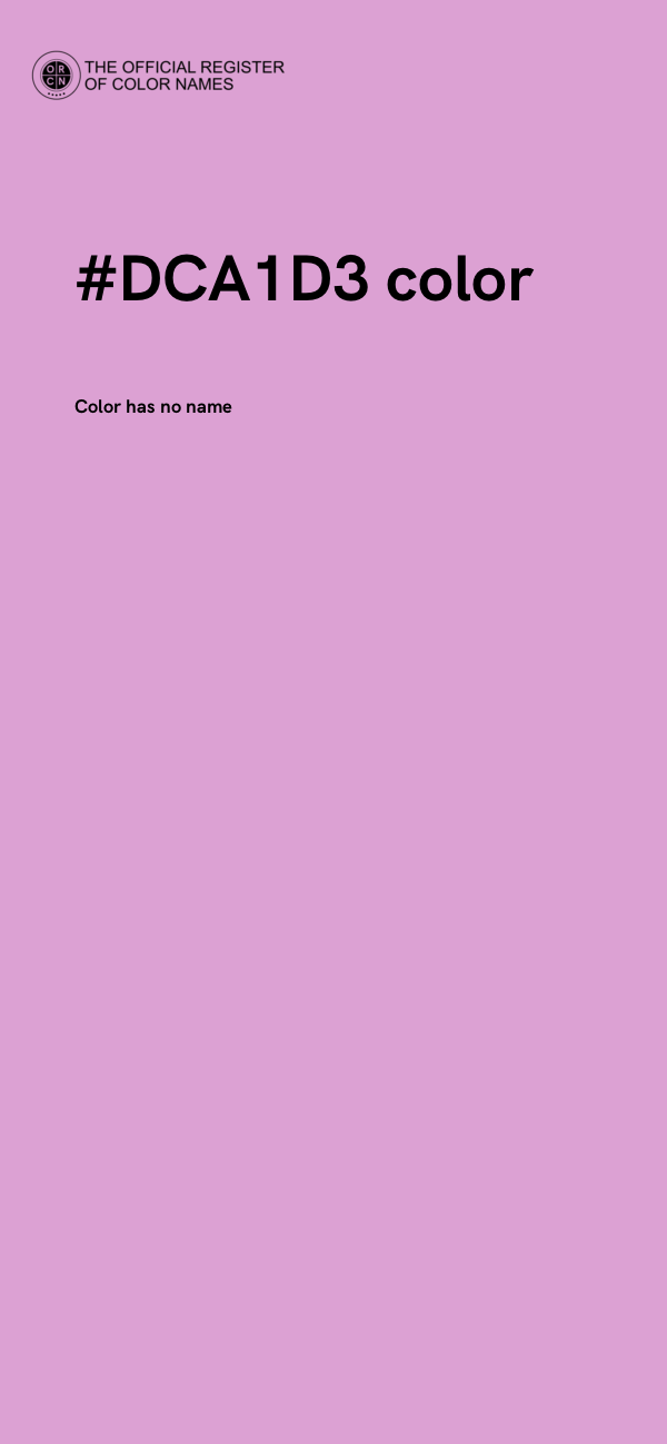 #DCA1D3 color image