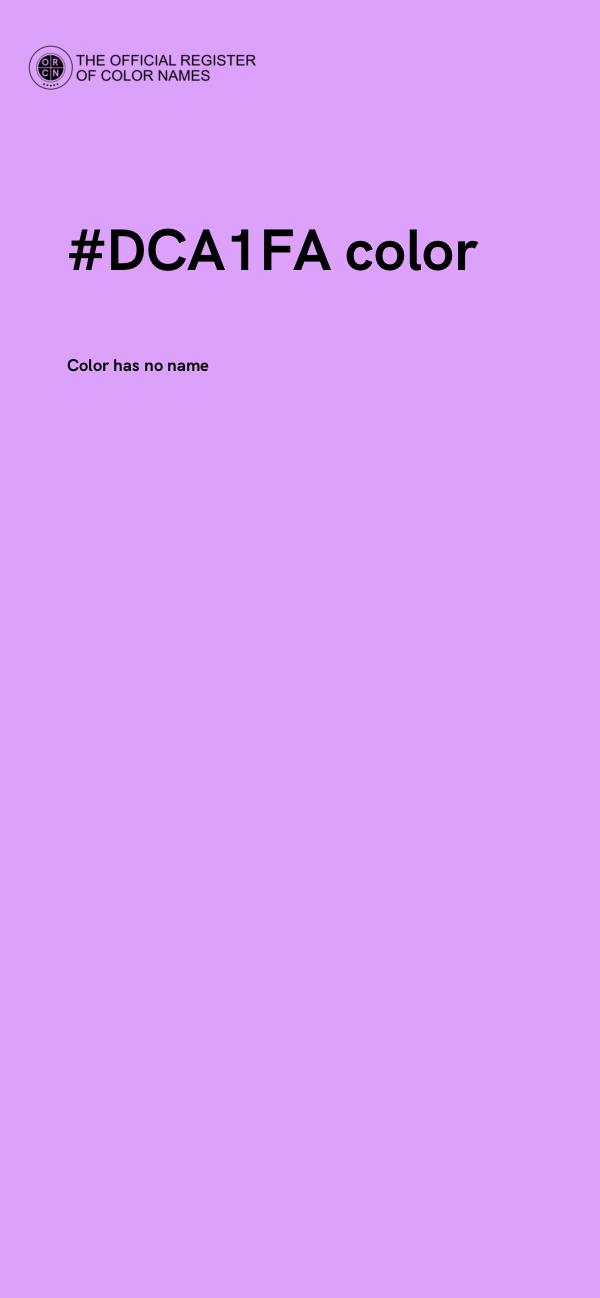 #DCA1FA color image