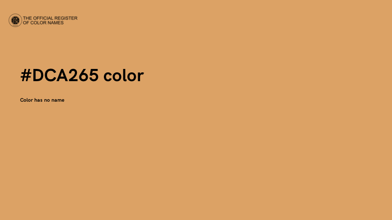 #DCA265 color image