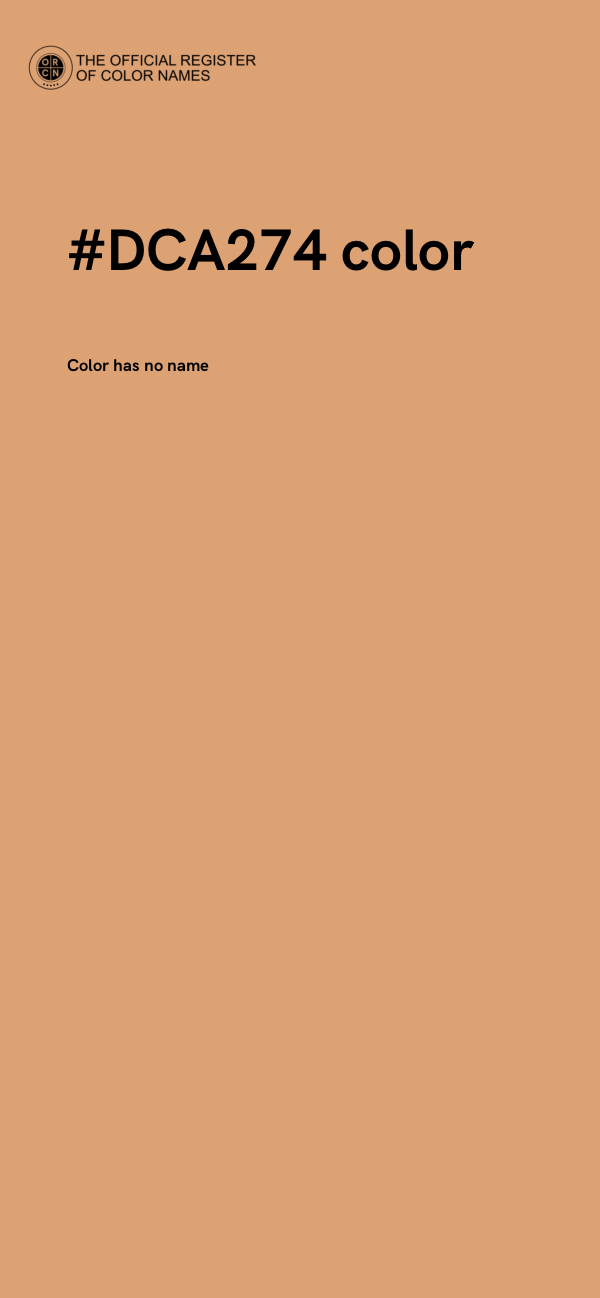 #DCA274 color image