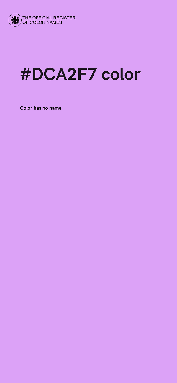 #DCA2F7 color image