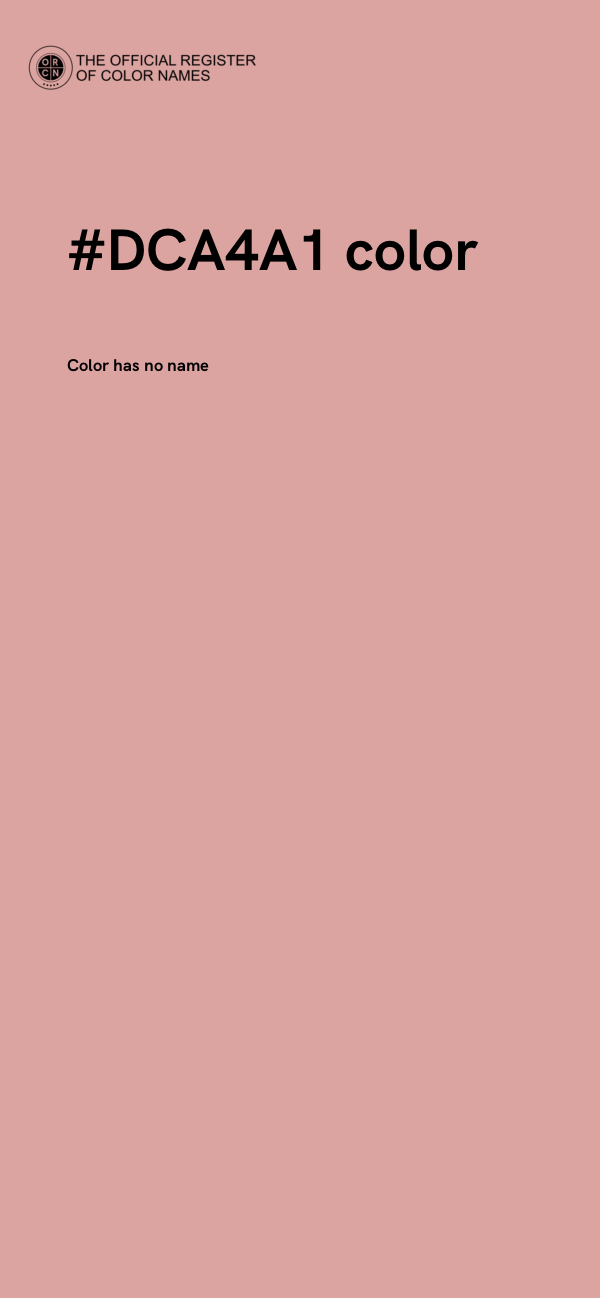 #DCA4A1 color image