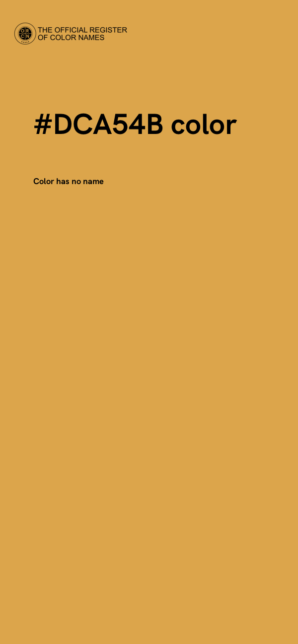 #DCA54B color image
