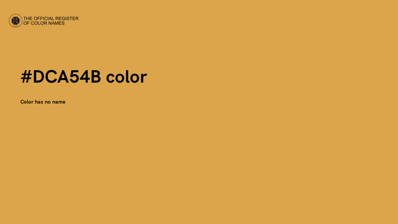 #DCA54B color image