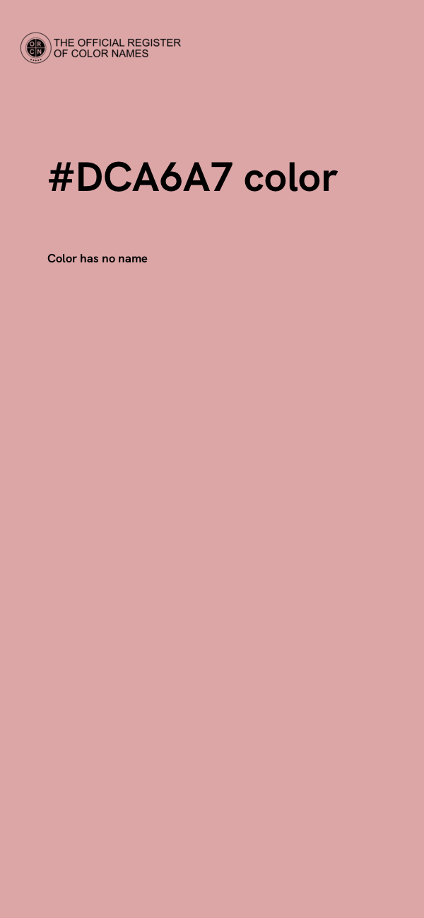 #DCA6A7 color image