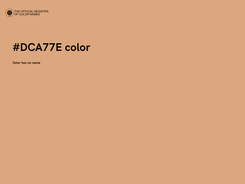 #DCA77E color image