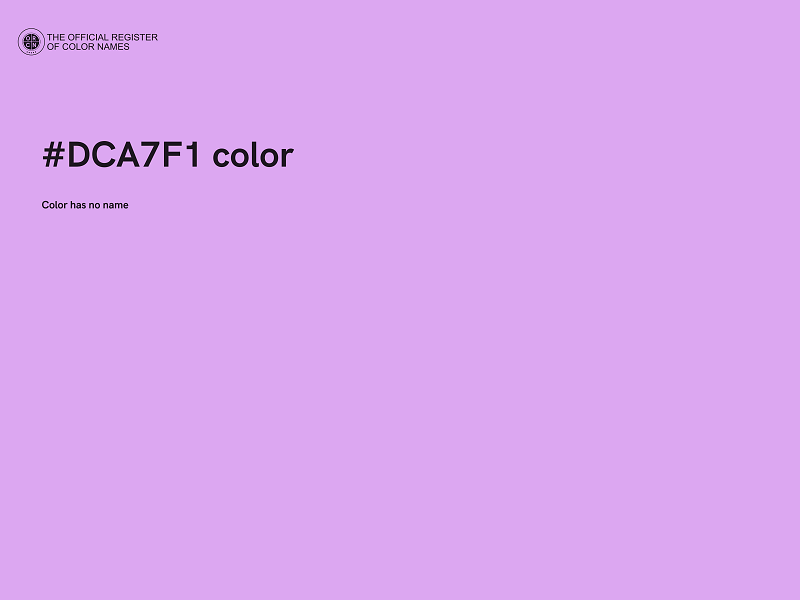 #DCA7F1 color image