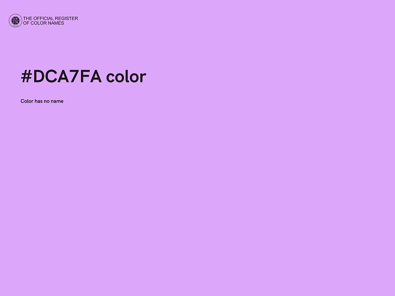 #DCA7FA color image