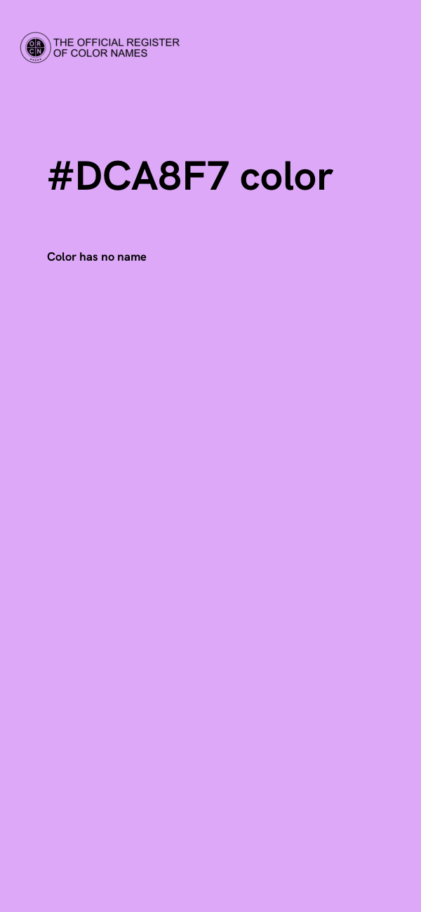 #DCA8F7 color image