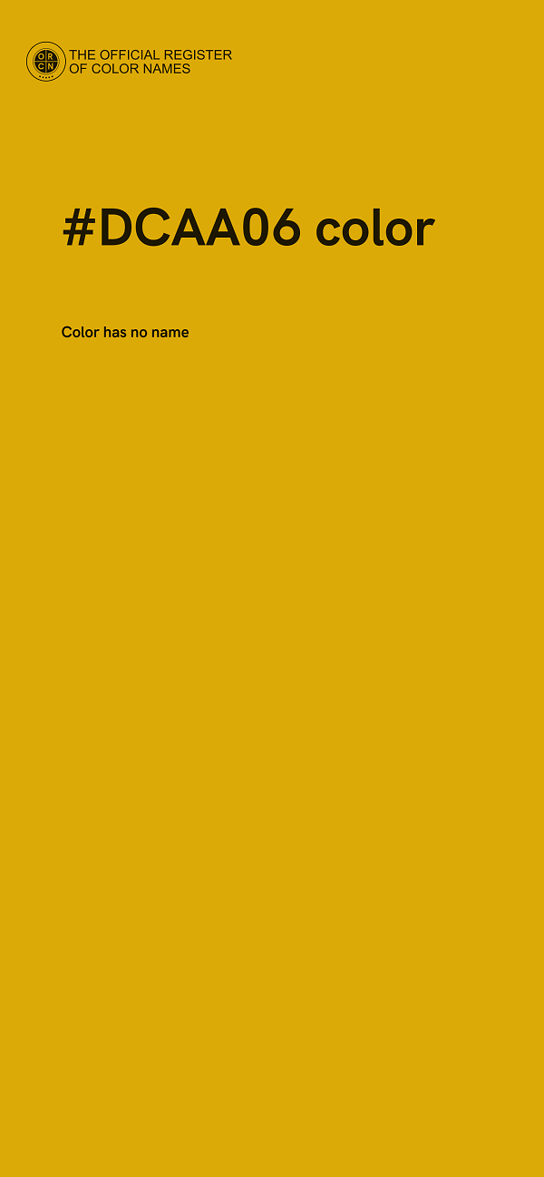 #DCAA06 color image