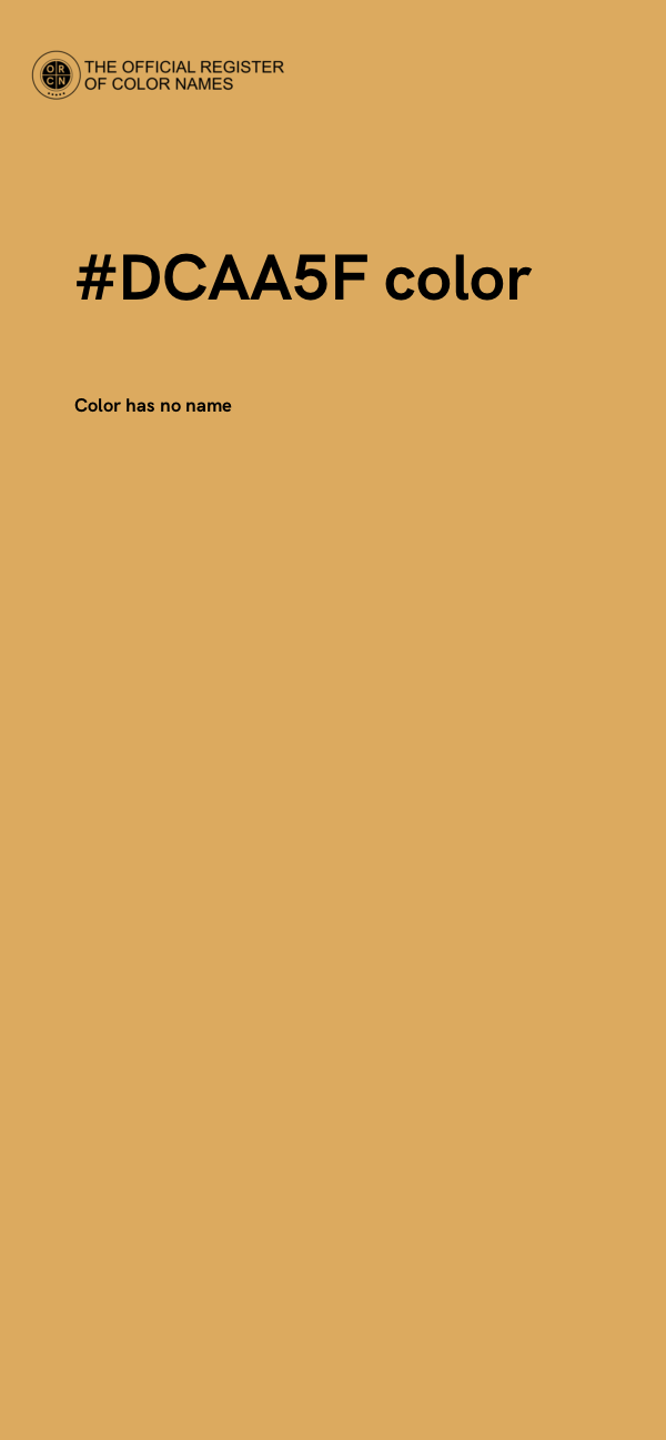 #DCAA5F color image