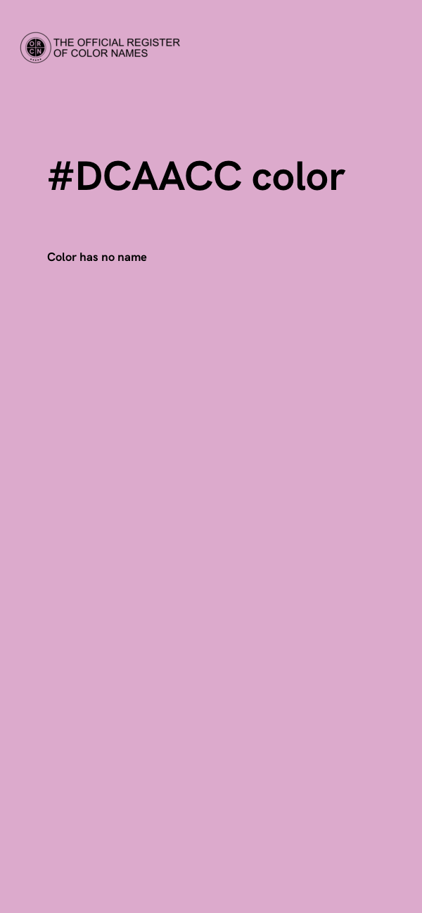#DCAACC color image