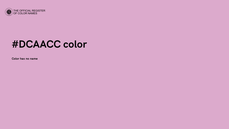 #DCAACC color image