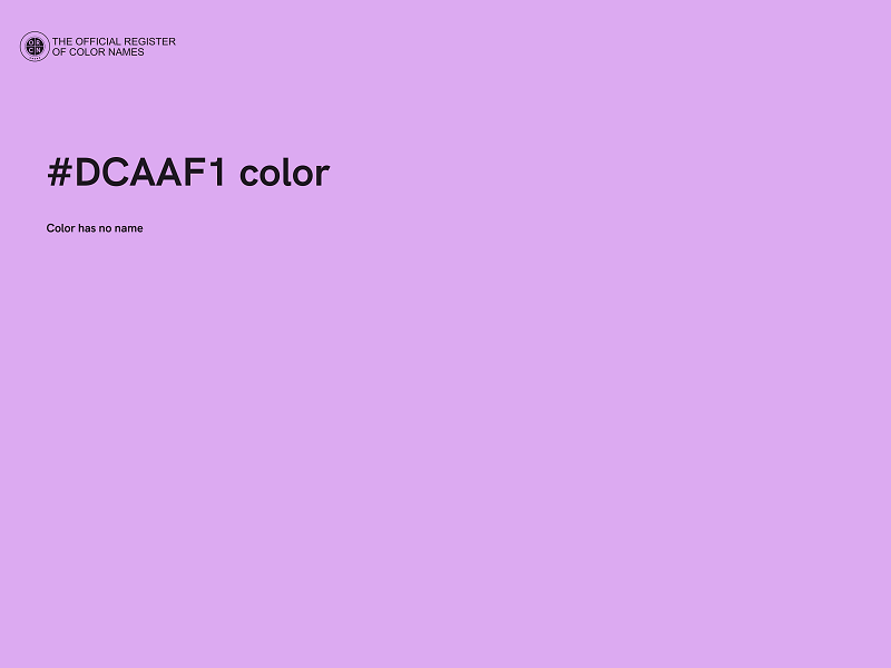 #DCAAF1 color image