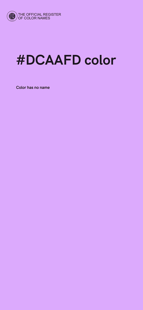 #DCAAFD color image