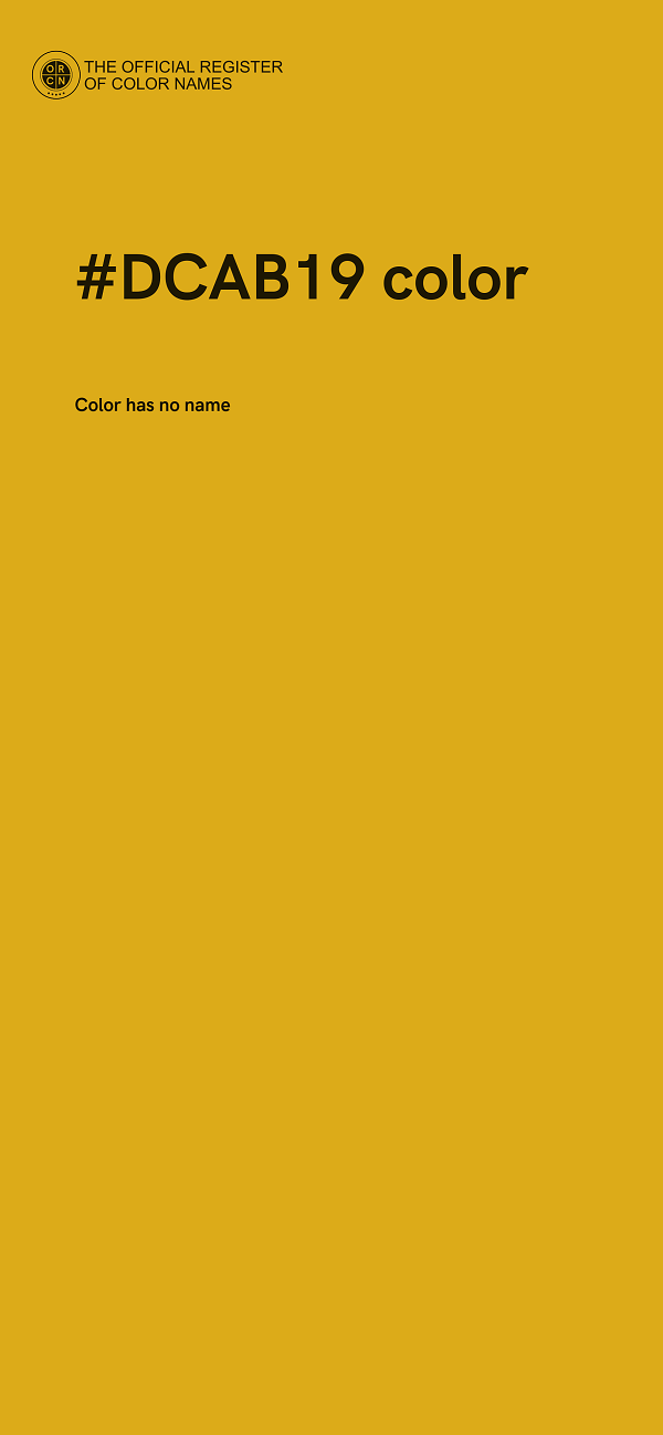 #DCAB19 color image