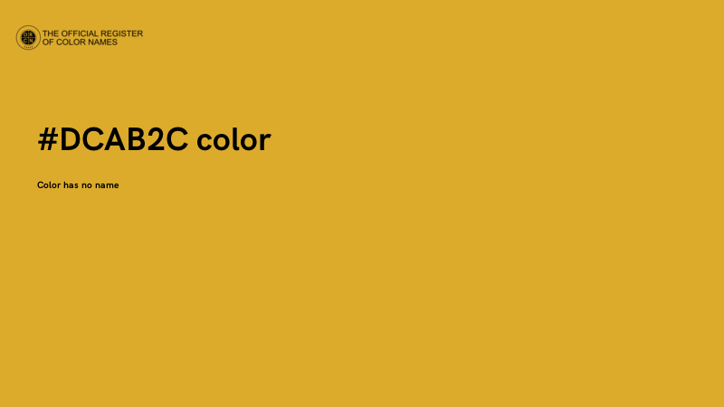 #DCAB2C color image