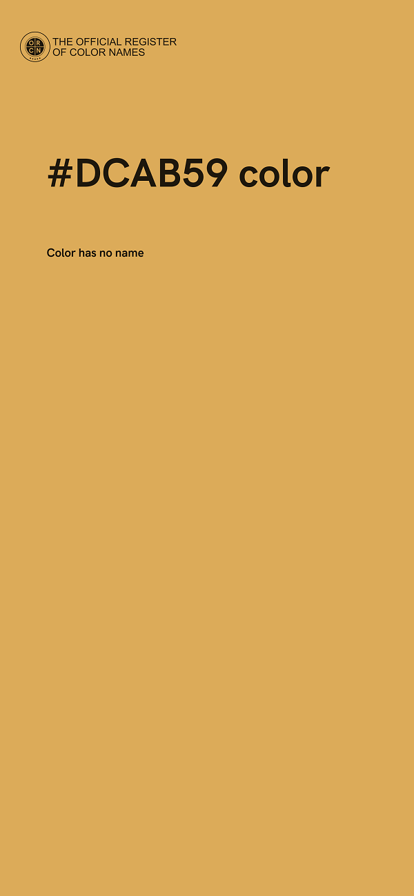 #DCAB59 color image