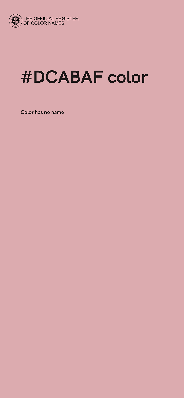 #DCABAF color image