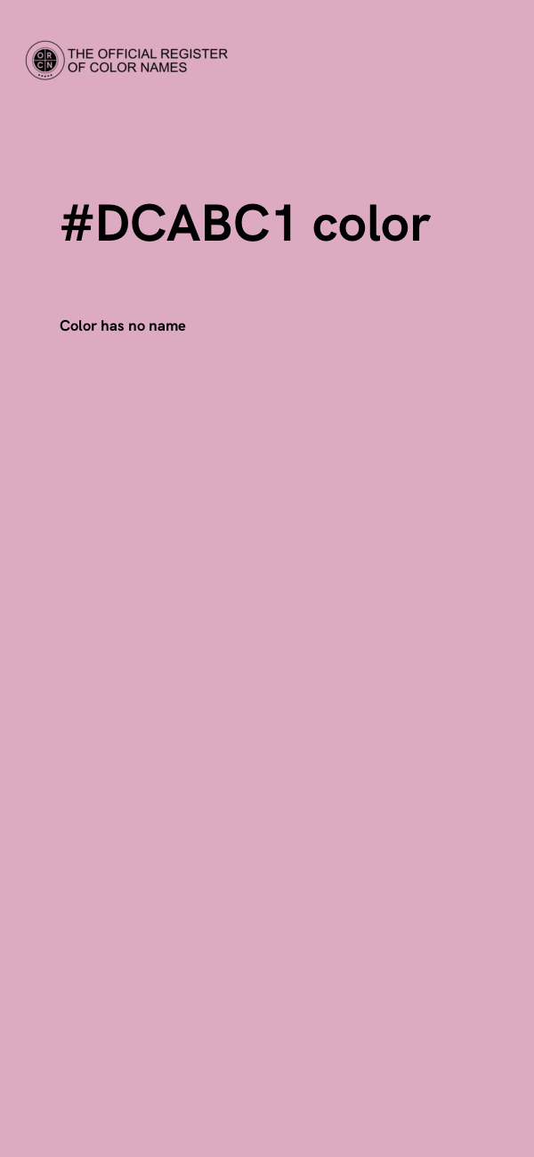#DCABC1 color image