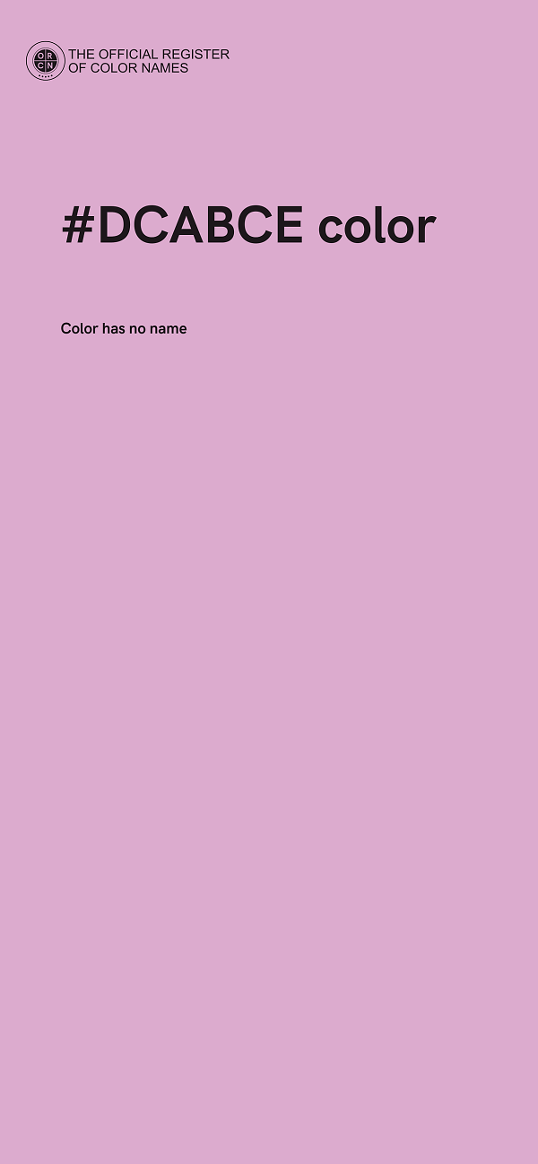 #DCABCE color image