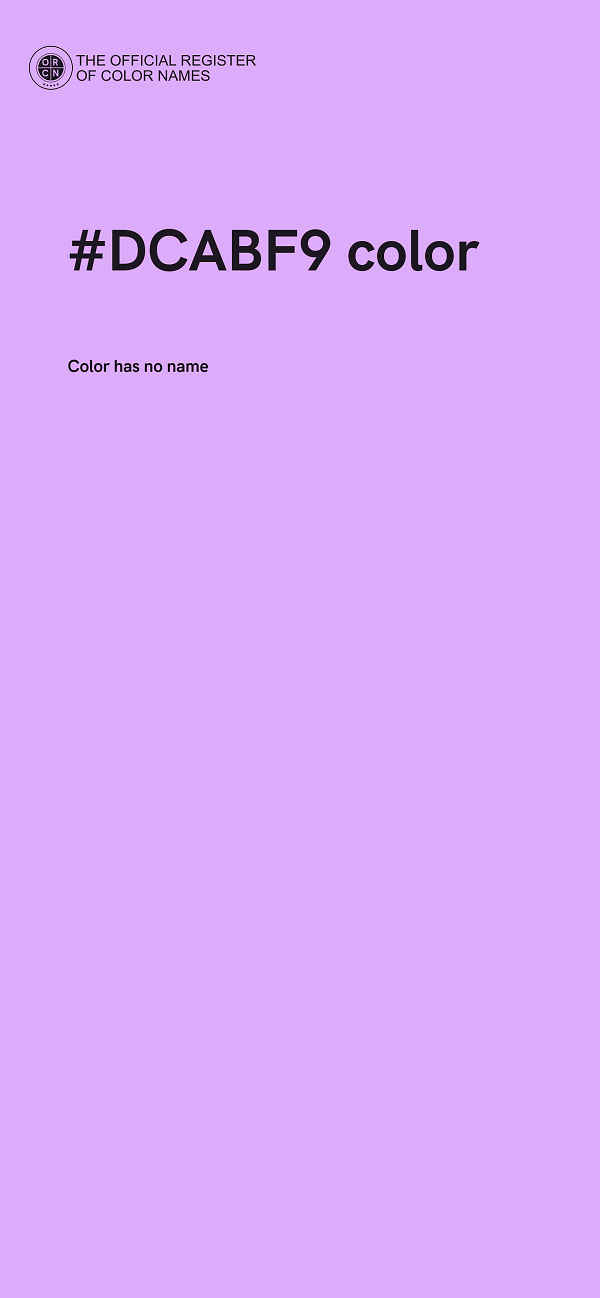 #DCABF9 color image