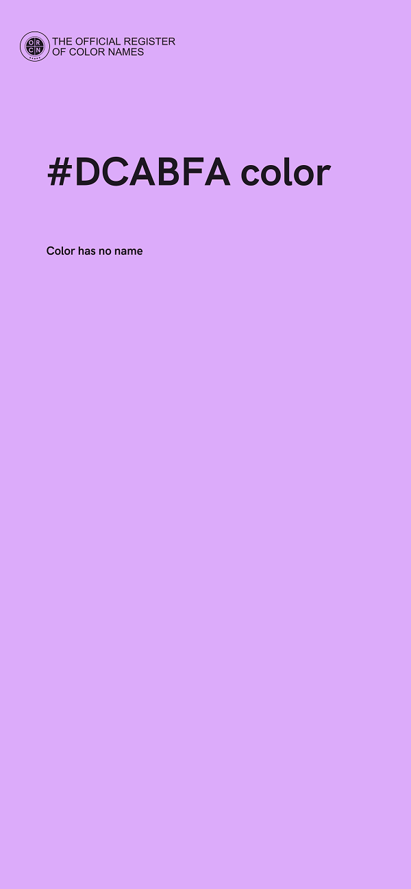 #DCABFA color image