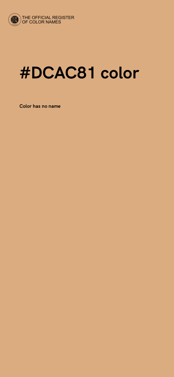 #DCAC81 color image